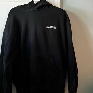 Madhappy classic black hoodie with signature hood stitch in like new condition